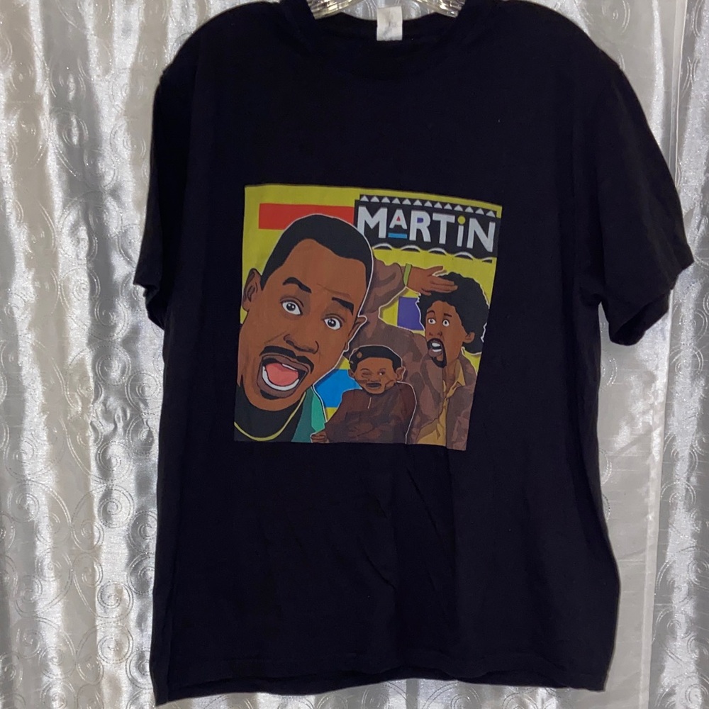 Martin TV Show Black Graphic T-Shirt Adult Size XL 🔥 YB8